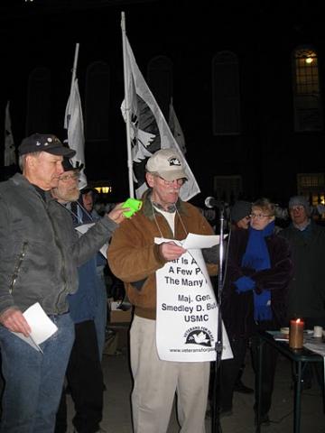 Veterans read names of the fallen