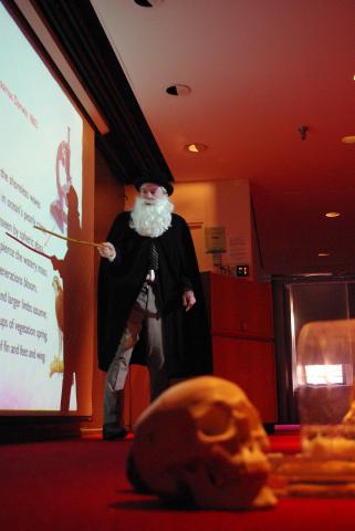 Dr. Andrew Berry Playing Charles Darwin in "An Afternoon with Charles Darwin"