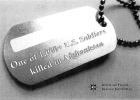 Front of postcard commemorating the 1000 soldiers
