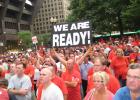 Thousands of telecom workers and supporters jammed Post Office Sq.