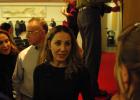 Prof. Pardis Sabeti Speaks to Audience Members After Her Lecture on Evolution in the Post-Genomic Age