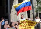 Chelsea Uniting Against the War; Venezuelan Flag in Background